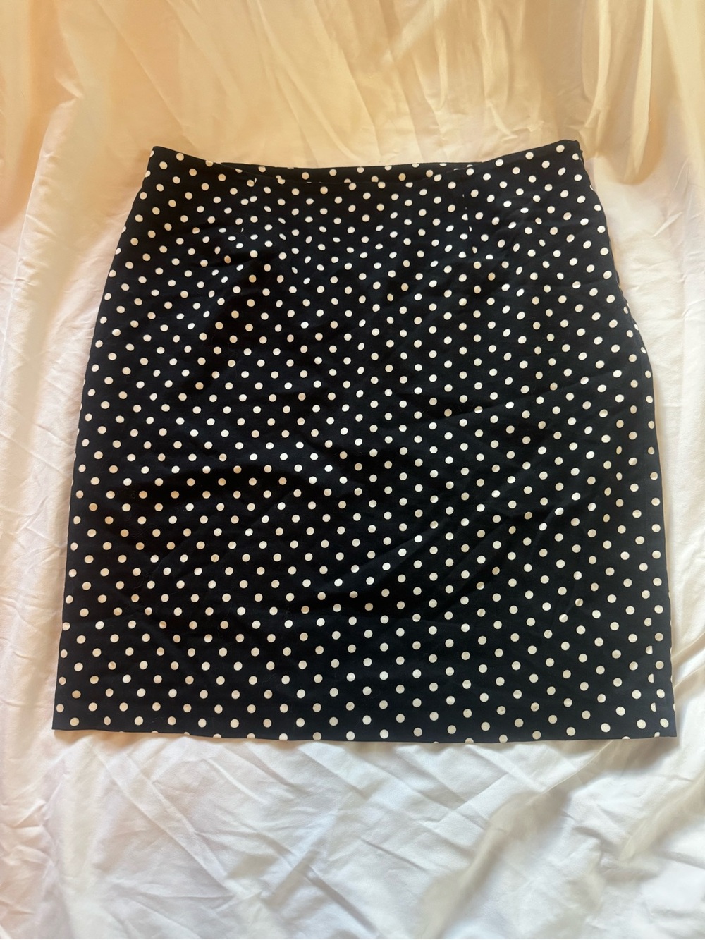 Cartise Black & White Polka Dot Pencil Skirt – Size 10